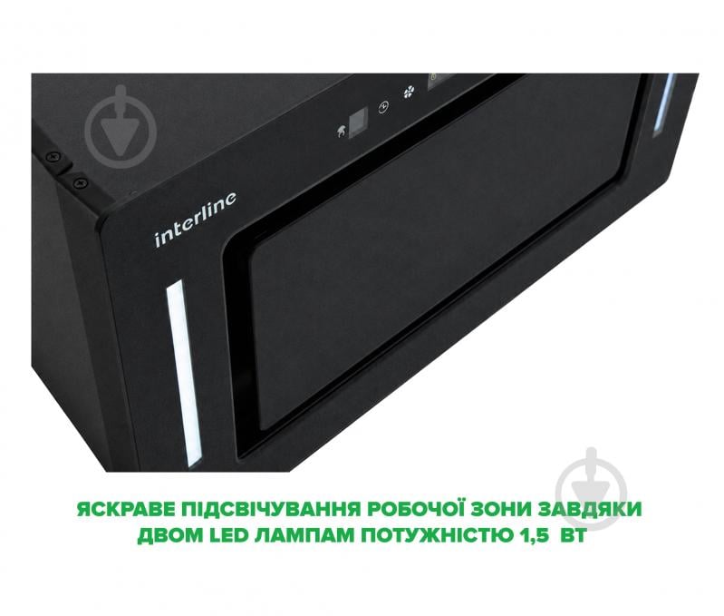 Витяжка Interline JOLLY BL A/60/GL/K Nano Matte - фото 9