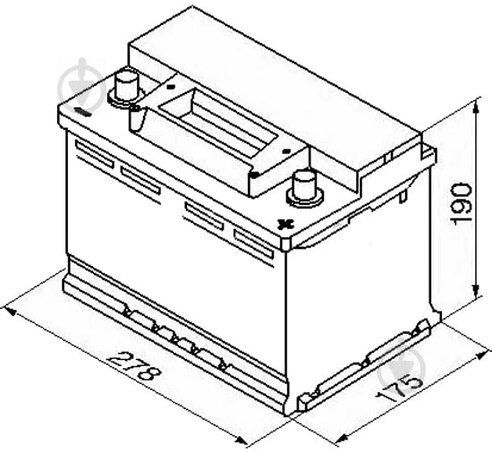 Аккумулятор автомобильный Bosch S4 74Ah 680A 12V «+» слева (0092S40090) - фото 3