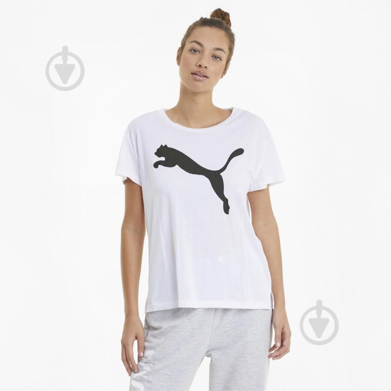 Футболка Puma RTG Logo Tee 58645452 р.M белый - фото 1