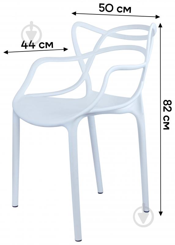 Стул KARMEN белый 82x50x44см - фото 2