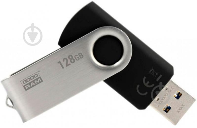 Флеш-пам'ять USB Goodram UTS3 Twister 128 ГБ USB 3.0 black (UTS3-1280K0R11) - фото 1