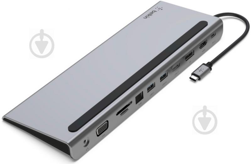 Адаптер Belkin USB-C 11-в-1 Multiport Dock серый (INC004BTSGY) - фото 3