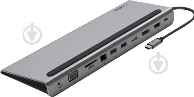 Адаптер Belkin USB-C 11-в-1 Multiport Dock серый (INC004BTSGY) - фото 1