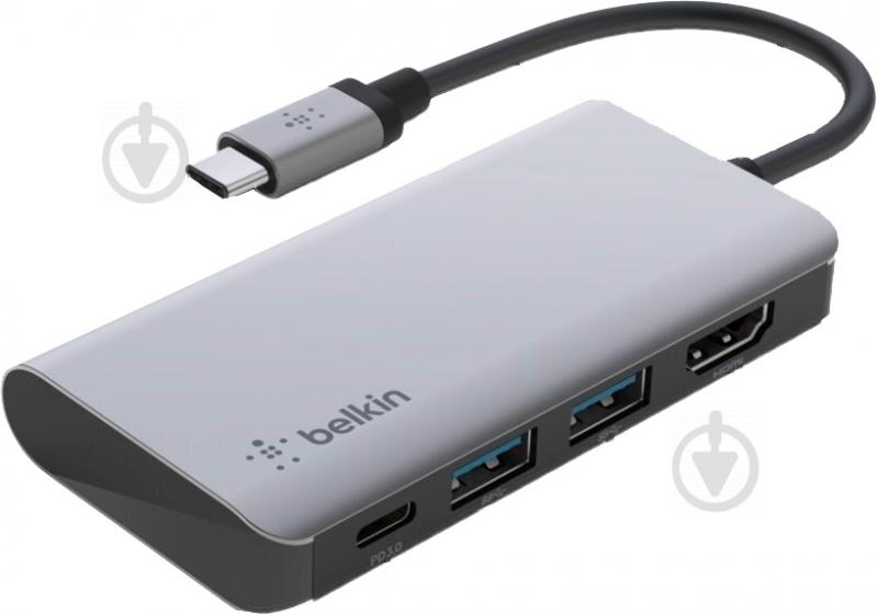 Адаптер Belkin USB-C 4in1 Multiport Dock (AVC006BTSGY) - фото 1