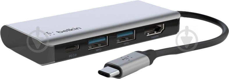 Адаптер Belkin USB-C 4in1 Multiport Dock (AVC006BTSGY) - фото 2