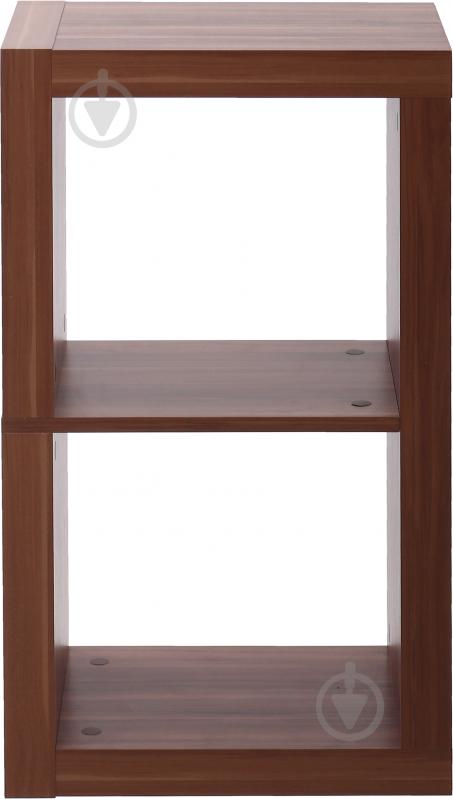 Стелаж двосторонній Inteo Кубус МІКС 1х2 438x438x792 мм горіх - фото 2