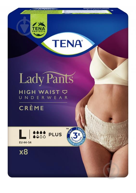 Труси урологічні для жінок Tena Lady Pants Plus Creme Large 8 шт. - фото 2