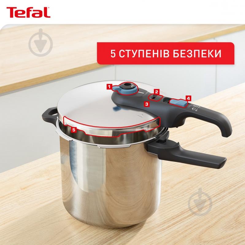 Скороварка с корзиной Tefal Secure Trendy с паровой корзиной 8 л P2584401 - фото 5