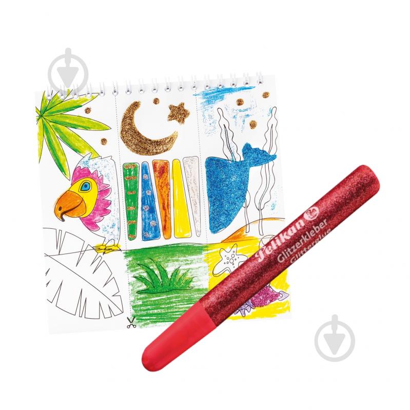 Клей Pelikan для рисования с блестками 10 мл 9 цветов - фото 2