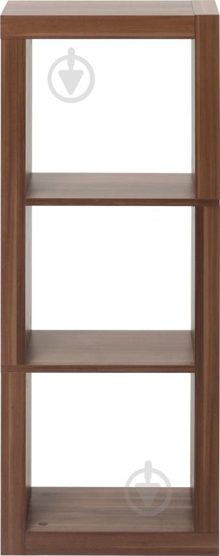 Стеллаж двухсторонний Inteo Кубус МИКС 1х3 438x438x1146 мм орех - фото 2