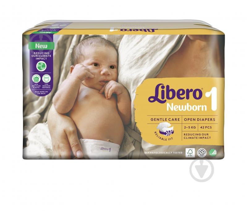 Подгузники Libero Newborn 1 2-5 кг 42 шт. - фото 2