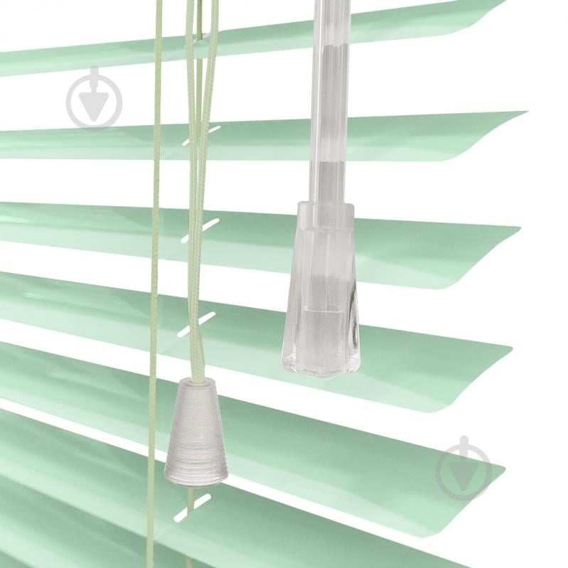 Жалюзи Rollotex алюминиевые горизонтальные с фиксацией 84х230 см Бирюзовые глянцевые - фото 4