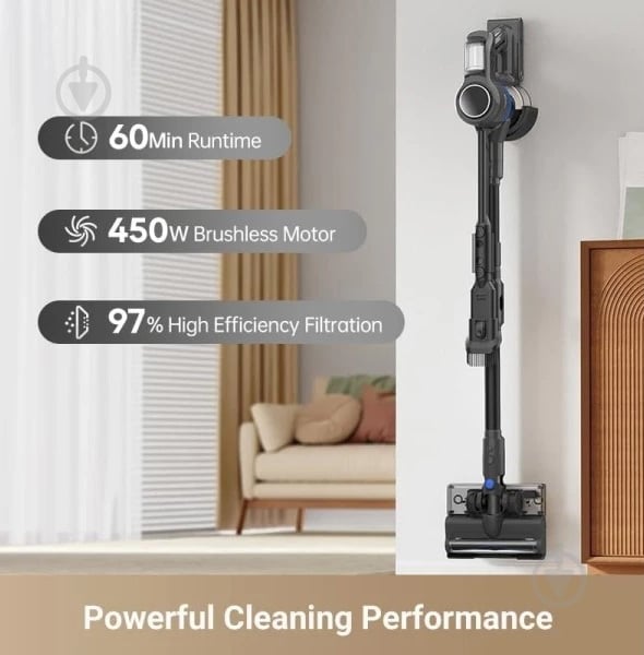 Пилосос акумуляторний DREAME Cordless Vacuum Cleaner J30 black - фото 8