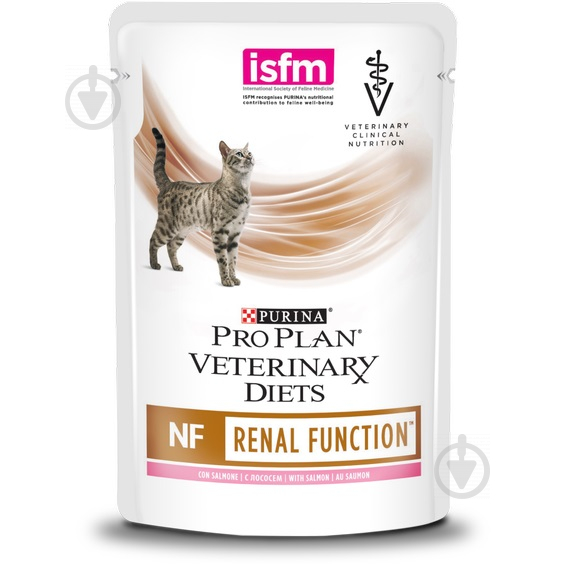 Корм Pro Plan Veterinary Diets NF для взрослых кошек при болезнях почек с лососем 85 г - фото 1