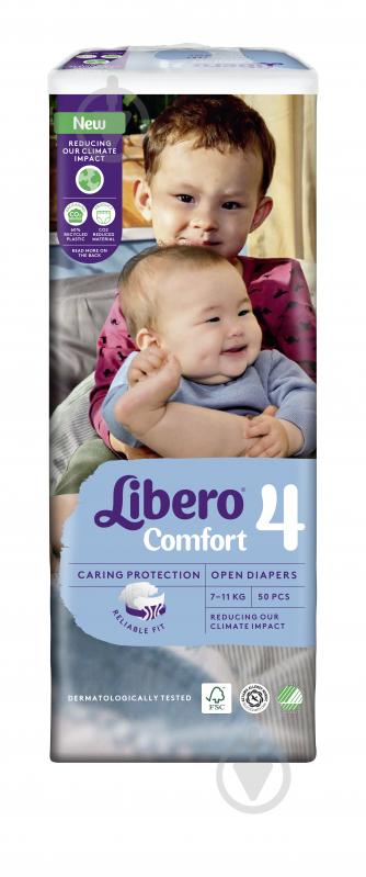 Підгузки Libero Comfort 4 7-11 кг 50 шт. - фото 2