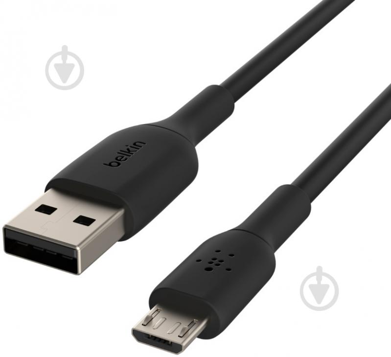 Кабель Belkin USB-A - MicroUSB PVC 1 м черный (CAB005BT1MBK) - фото 3