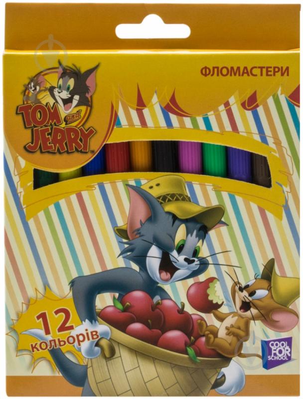 Фломастери Tom and Jerry 12 шт. Cool For School - фото 1