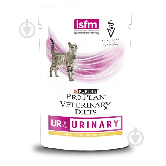 Корм Pro Plan Veterinary Diets UR для дорослих котів при сечокам'яній хворобі з куркою 85 г - фото 1