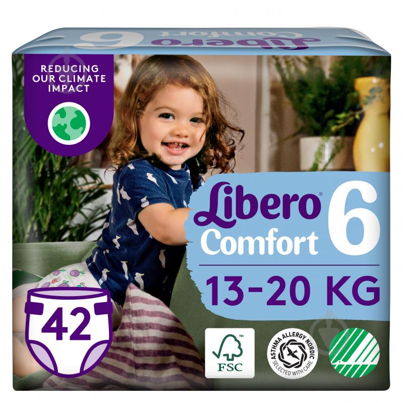 Подгузники Libero Comfort 6 13-20 кг 42 шт. - фото 1