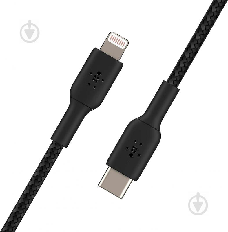 Кабель Belkin USB-C / Lightning 2 м black (CAA004BT2MBK) - фото 2