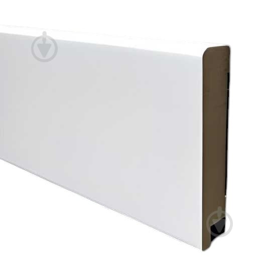 Плинтус МДФ Super Profil ПП1260К белый ледо 2070х59х12 мм - фото 1