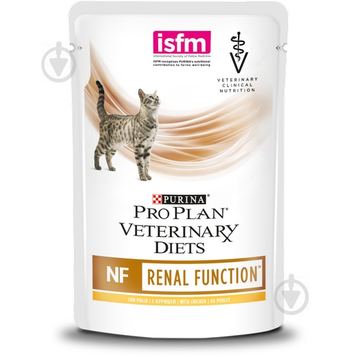 Корм Purina Pro Plan Veterinary Diets NF для взрослых кошек при болезнях почек с курицей 85 г - фото 1