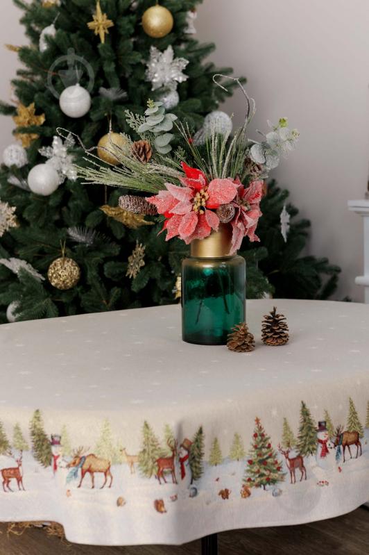 Скатерть овальная "Зимний лес" 136x180 см La Nuit - фото 5 Скатерть овальная "Зимний лес" 136x180 см La Nuit - фото 5