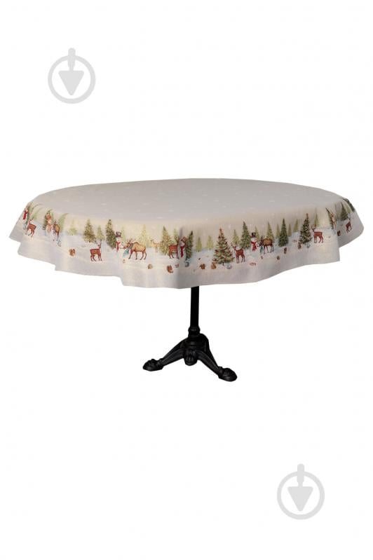 Скатерть овальная "Зимний лес" 136x180 см La Nuit - фото 1 Скатерть овальная "Зимний лес" 136x180 см La Nuit - фото 1