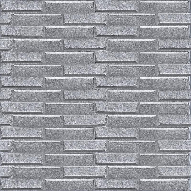 3D-панель з ПП самоклейна Sticker Wall сіра 700x770x5 мм SW-00000217 - фото 1