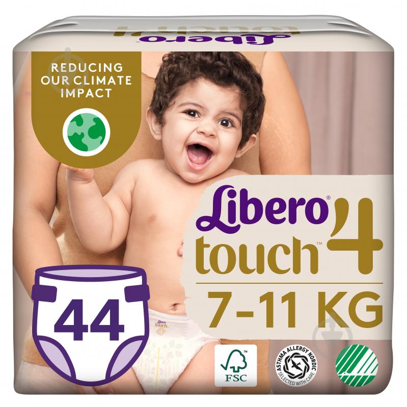 Подгузники Libero Touch 4 7-11 кг 44 шт. - фото 1