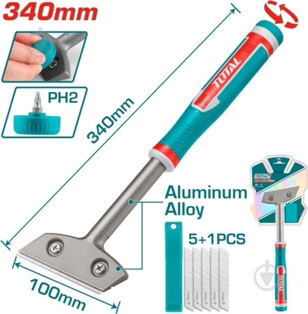 Скребок TOTAL® 340 мм TGS3088 - фото 2