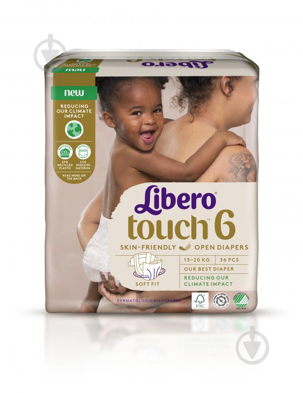 Подгузники Libero Touch 6 13-20 кг 36 шт. - фото 2