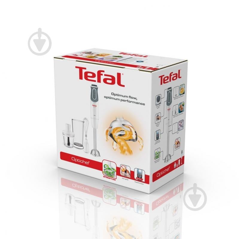 Блендер заглибний Tefal OPTICHEF HB643138 белый с серым - фото 18