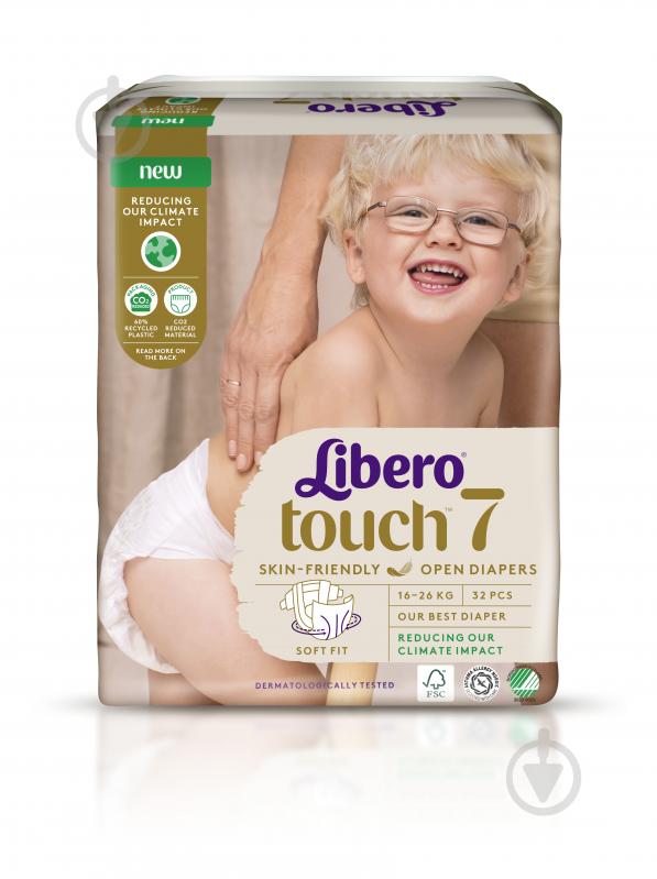 Подгузники Libero Touch 7 16-26 кг 32 шт. - фото 2