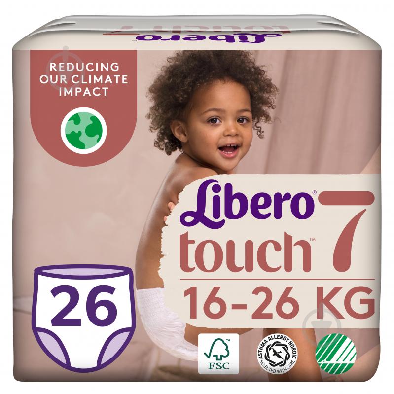 Подгузники-трусики Libero Touch 7 16-26 кг 26 шт. - фото 1