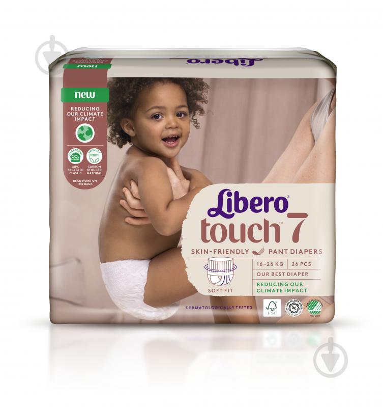 Подгузники-трусики Libero Touch 7 16-26 кг 26 шт. - фото 2