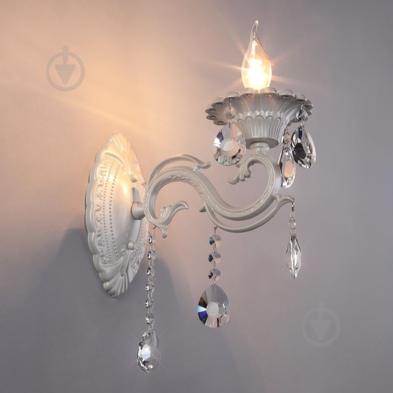 ВИТРИНА! Бра Strotskis Tivoli 1x60 Вт E14 белый 294/1 - фото 3