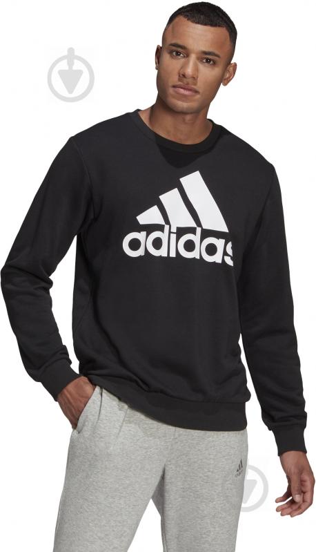 Світшот Adidas M BL FT SWT GK9076 р. 2XL чорний - фото 2