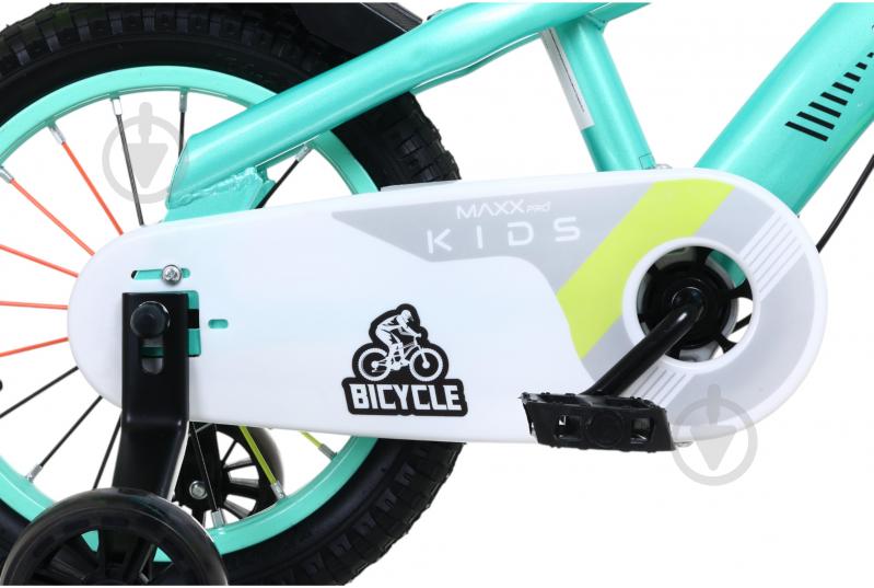 Велосипед дитячий MaxxPro kids 14' KQ-23 блакитний із жовтим - фото 9