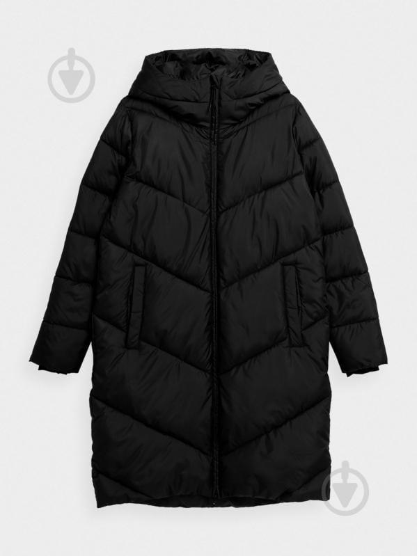 Пальто жіноча 4F DOWN JACKET F235 4FAW23TDJAF235-20S р.XS чорна - фото 1