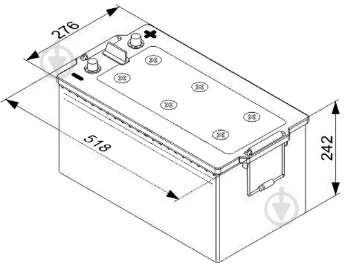 Акумулятор автомобільний Bosch T5 225Ah 1150A 12V «+» ліворуч (0 092 T50 800) - фото 2