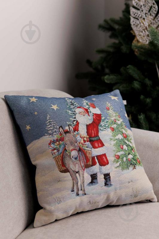 Подушка декоративная Поздравления от Санты 45x45 см La Nuit - фото 3 Подушка декоративная Поздравления от Санты 45x45 см La Nuit - фото 3