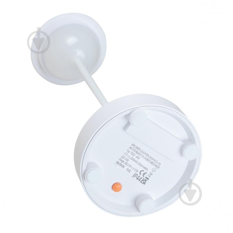 ВИТРИНА! Настольная лампа декоративная Briloner аккумуляторная Compa 7032 3W 1x3 Вт белый - фото 3