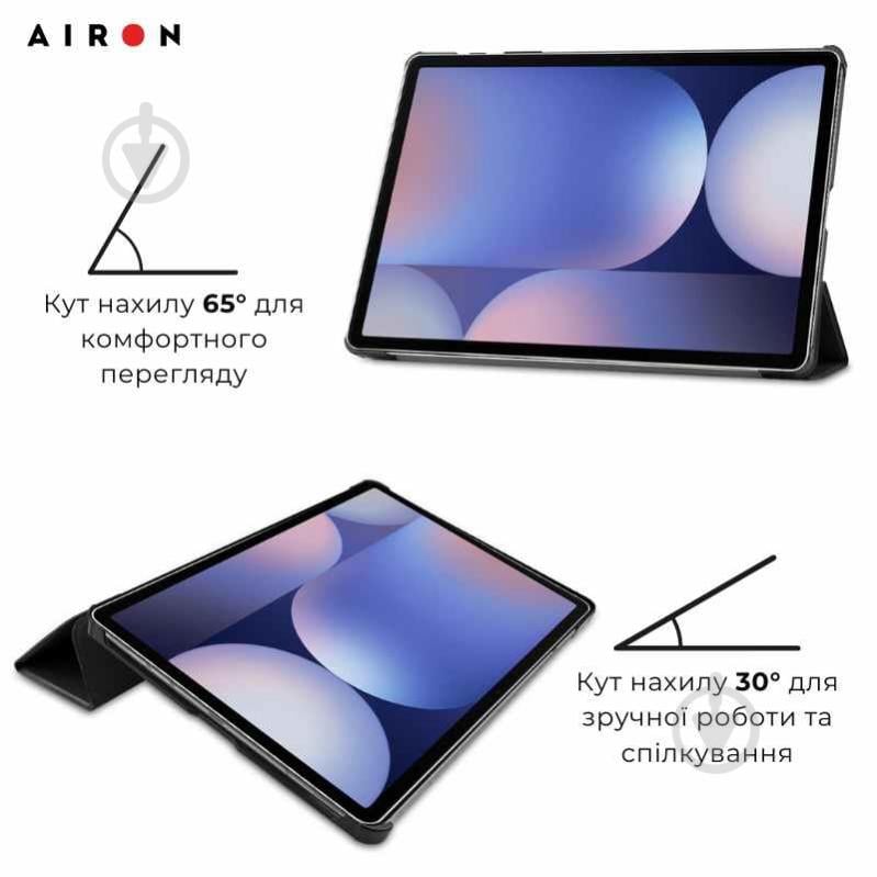 Чехол-книжка AIRON Samsung Galaxy tab S10 Plus 12.4 2024 black (4822356758483) - фото 6 Чехол-книжка AIRON Samsung Galaxy tab S10 Plus 12.4 2024 black (4822356758483) - фото 6