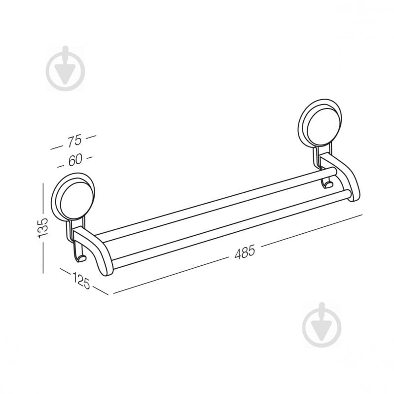 Держатель для полотенца MVM BP-9 двойной - фото 6