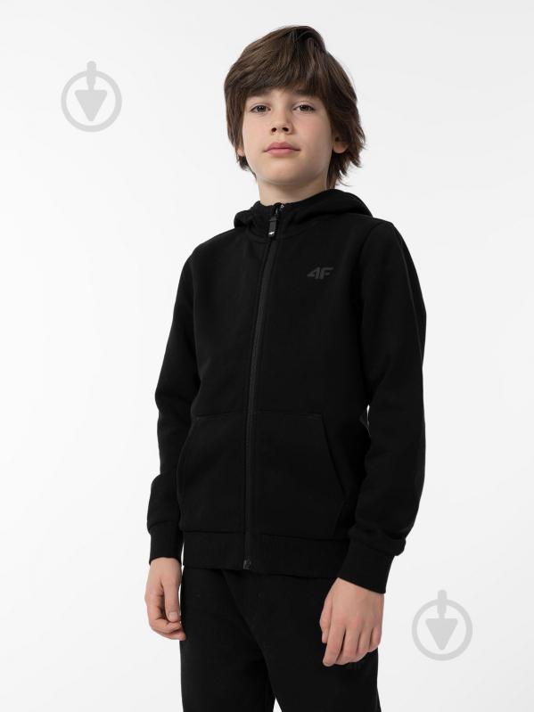 Джемпер 4F SWEATSHIRT M627 4FJAW23TSWSM627-20S р.122 чорний - фото 1