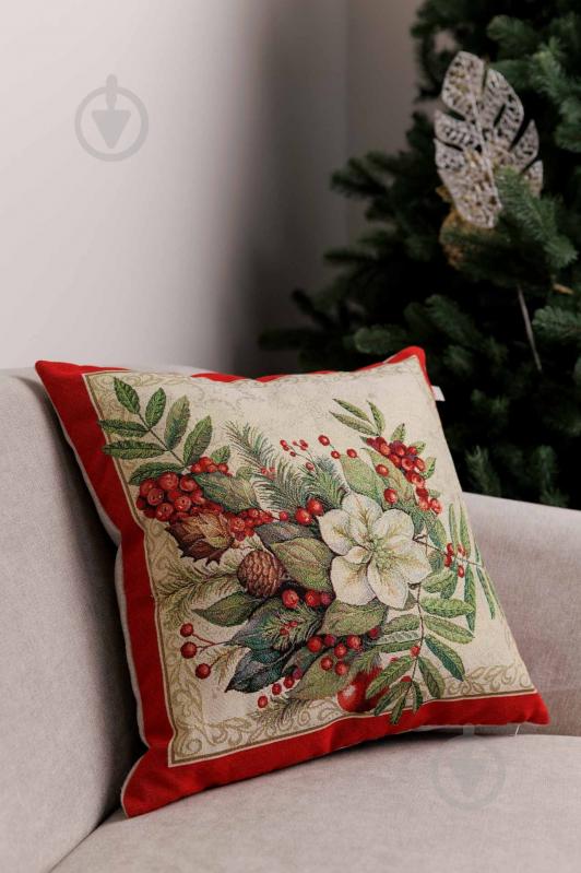Подушка декоративна Різдвяний букет 45x45 см La Nuit - фото 2