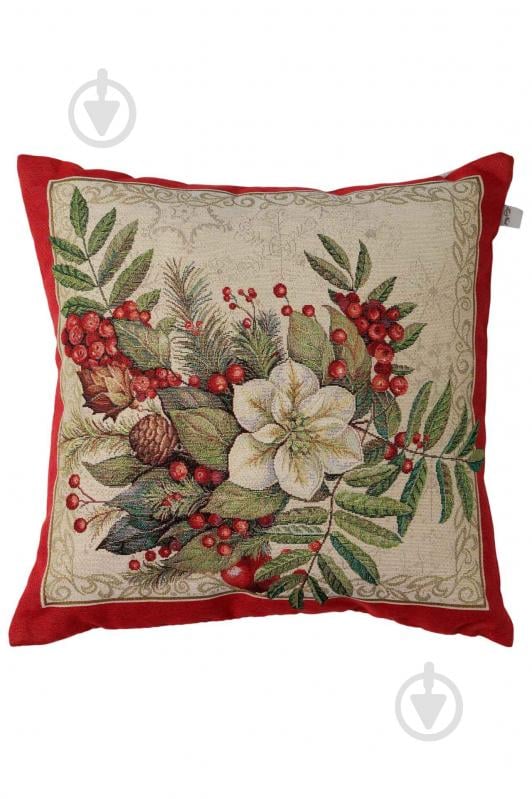 Подушка декоративна Різдвяний букет 45x45 см La Nuit - фото 1