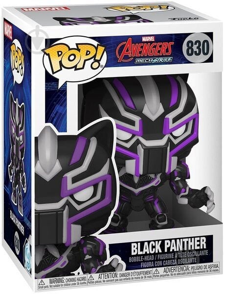 Фигурка Funko POP! Bobble Marvel Avengers Mech Strike Black Panther (FUN25491051) - фото 2