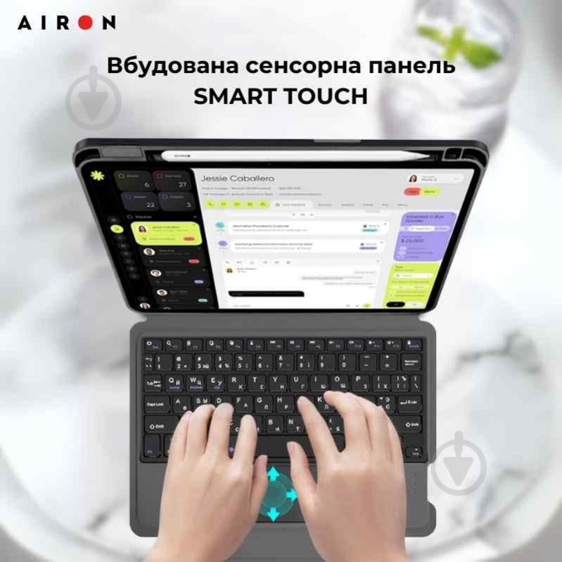 Чохол-клавіатура AIRON iPad Pro 13 black (4822352781231) - фото 14